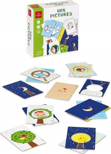 Puzzle edukativ Dal Negro Arrange And Tell 3 in 1, set lojrash, shumëngjyrësh