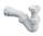 Sifon tubular për bide McAlpine HC22, 5/4", 32mm, i bardhë