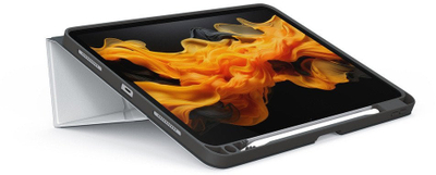 Kapak JCPal SlimFlex Folio për iPad 10.9 10th Gen, origami, gri me të zezë