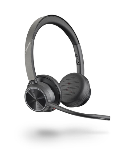 Kufje Poly Voyager 4320 UC, Wireless, të zeza