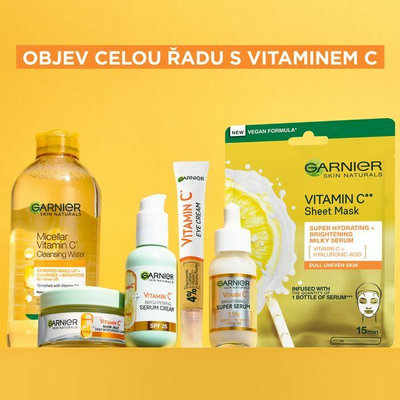 Garnier Vitamin C 2-во-1 Серум Крем за Осветлување, 50 ml