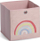 Kuti ruajtje Zeller Pink Rainbow, pëlhurë, 28x28x28 cm, rozë