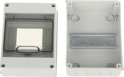 Kuti shpërndarëse hermetike Marlanvil Surface Mounted, 5 module, IP65, me derë transparente