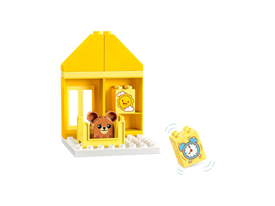 Lodër LEGO Duplo 10414 Daily Routines Meals and Sleep, set edukativ, shumëngjyrëshe