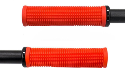 Doreza timoni biçiklete Lizard Skins Single Clamp Lock On Machine, MTB BMX, të kuqe