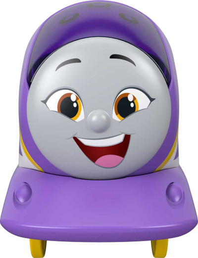 Tren lodër motorik Fisher Price Thomas & Friends Kana, me bateri, me vagon ngarkese, vjollcë