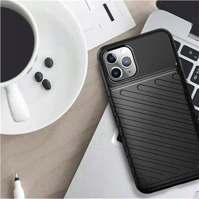 Kapak mbrojtës Armored Thunder për Samsung Galaxy A34 5G, TPU, me kënde të forcuara, i zi