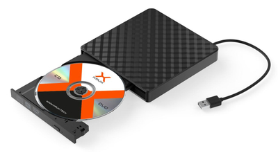 Надворешна оптичка единица DVD Krux KRX0071, USB 2.0, MDISC, црна