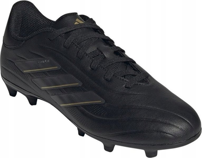 Këpucë futbolli për kalamaj adidas Copa Pure 2 League FG, për fushë me bar natyral, lëkurë viçi, të zeza