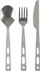 Set takëmesh Lifeventure, 3 pjesë, çelik inox, argjendtë