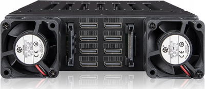 Kasë serveri ICY DOCK ToughArmor, 5.25", 8x M.2 NVMe PCIe 4.0, e zezë