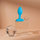 Lodër anale plusOne Vibrating Plug, 10 modalitete vibrimi, silikon, blu