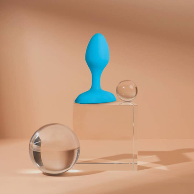 Lodër anale plusOne Vibrating Plug, 10 modalitete vibrimi, silikon, blu