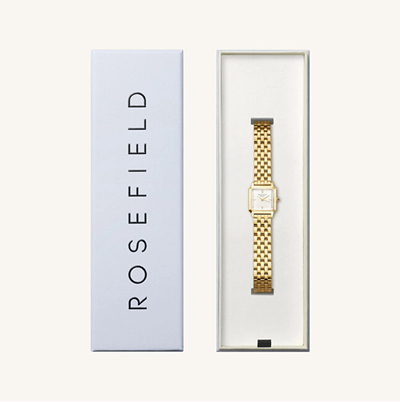 Orë për femra Rosefield Boxelle Gold BWGSG-B01, e artë