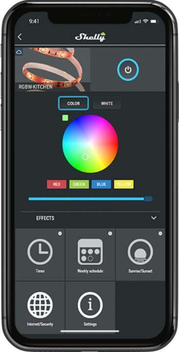Kontroller i LED-it Shelly RGBW2, WiFi