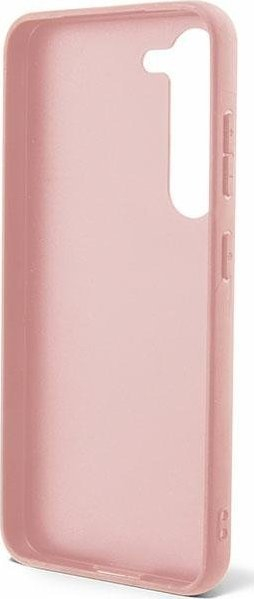 Kllëtë telefoni Guess Glitter Script GUHCS23MHGGSHP, për Samsung Galaxy S23 Plus, polikarbonat TPU, rozë me shkëlqim