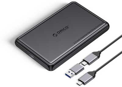 Kuti eksterne Orico DDL25-C3, 2.5" HDD SSD, USB-C 5Gb/s, gri