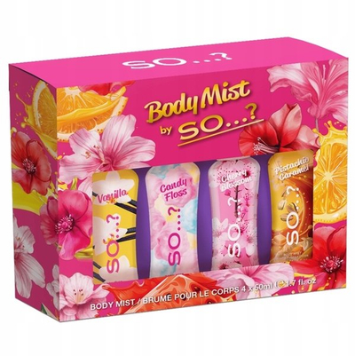 Set body mist SO...? Mini Scentsational, 4 copë, për femra