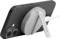 Karikues wireless magnetik Dbramante1928 Qi2.2, 25W, me stand, gri e bardhë