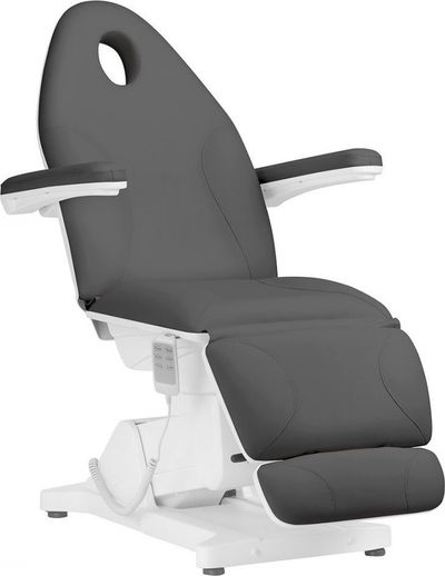 Karrige kozmetike elektrike Sillon Basic, 3 motorë, lëkurë sintetike, gri