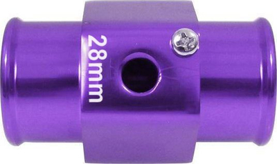 Adapter sensor temperature uji Depo, 28mm, fije 1/8 NPT, metalik