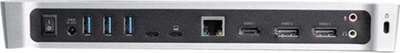 Dock USB C StarTech.com për tre ekrane, 4K, 100W karikim, i zi