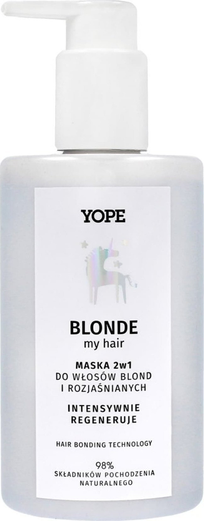 Maskë rigjeneruese për flokë biond Yope Regenerating Mask, 300ml