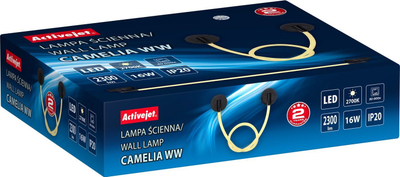 Dritë LED murale Activejet AJE Camelia WW, dritë e ngrohtë, e bardhë