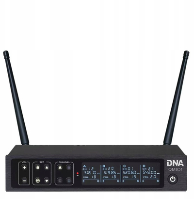 Set mikrofonash DNA QMIC4, UHF, i zi