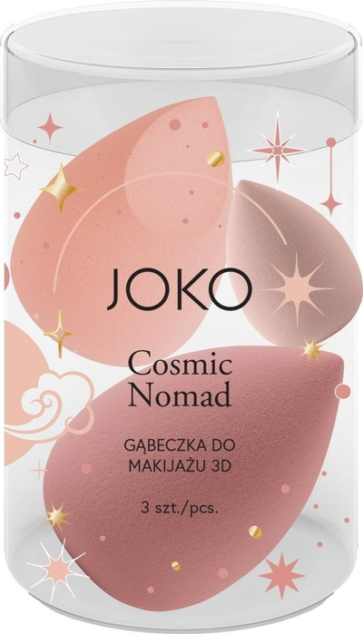 Set sfungjerë grimi JOKO Cosmic Nomad, 3 copë, rozë