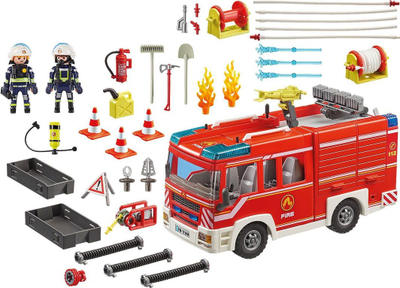 Lodër set automjeti i shpëtimit i Departamentit të Zjarrfikësve të Aksionit Playmobil 