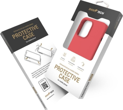 Mbrojtëse telefoni RhinoTech MAGcase Origin për iPhone 15, silikon, MagSafe, e kuqe