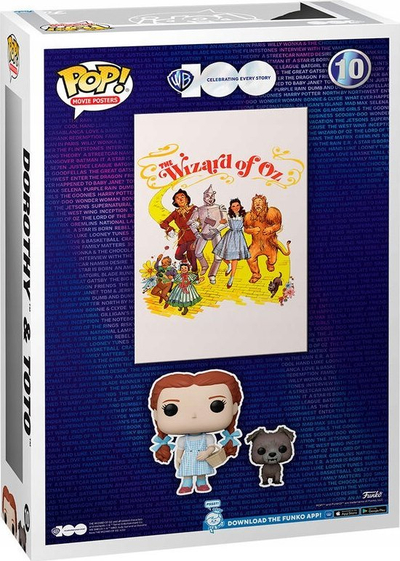 Figurë koleksionuese Funko Pop Movie Poster Wizard of Oz Dorothy & Toto, vinyl, 28 x 43 cm, shumëngjyrëshe