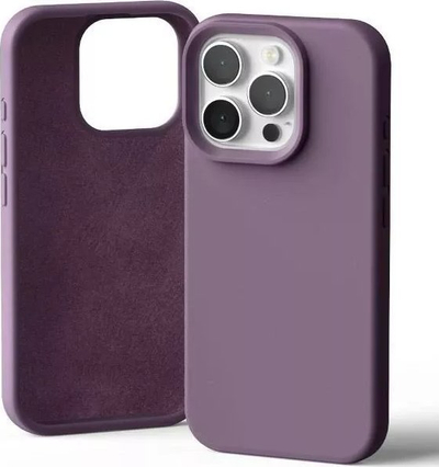 Kapak silikon Mercury për iPhone 16 Pro 6.3", me mikrofibër, vjollcë