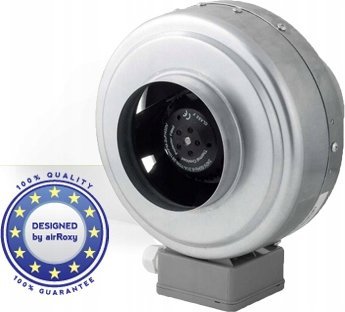 Ventilator centrifugal VENTI VKMZ125, presion i lartë, në kuti çeliku, gri 2