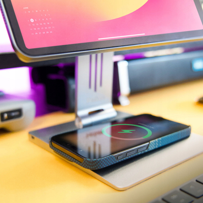 Qëndrim magnetik me hub YENKEE YSN 04 TASK për iPad 11", USB-C PD, HDMI, gri