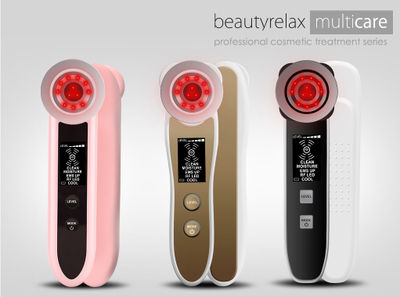 Pajisje galvanike për fytyrë BeautyRelax Multicare, 6 funksione, RF dhe LED, ngjyrë kampanjë