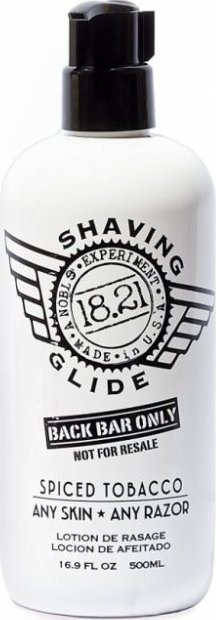 Xhel rroje 18.21 Man Made Shaving Glide Spiced Tobacco, 500ml, për çdo lloj lëkure