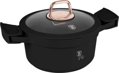 Длабок тиган Berlinger Haus BH-1456, 20cm, Titanium, Black Rose, црн