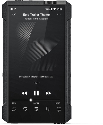 Преносен аудио репродуктер FiiO M17, Hi Res, екран на допир, црн