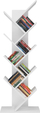 Raft librash në këmbë Topeshop Standing Bookshelf Shelves Funny, 9 rafte, 50x25x140 cm, i bardhë