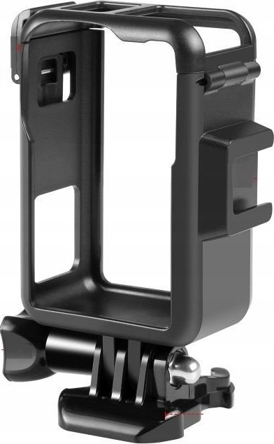 Kornizë montimi Puluz PU883B për DJI Osmo Action 3 4, ABS, me cold shoe ISO, e zezë