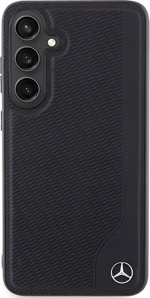 Maskë telefoni Mercedes Benz Debossed Line për Samsung Galaxy S24, e zezë