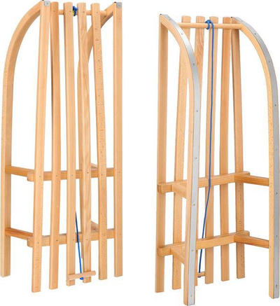 Slita druri SPRINGOS, 90 cm, me shina metal, kafe
