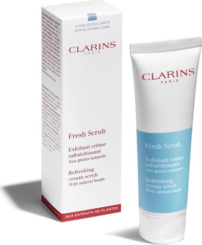 Scrub fytyre Clarins Fresh Scrub, kremoz, 50ml, blu