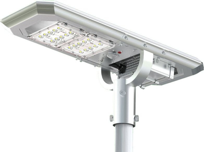 Lampë dielli për rrugë Powerneed Atlas, 2000 lm, LED, ngjyrë argjendi