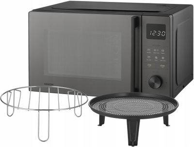 Furrë mikrovalë Sencor SMW 6025BK, 25L, me grill edhe air fry, ngjyrë e zezë