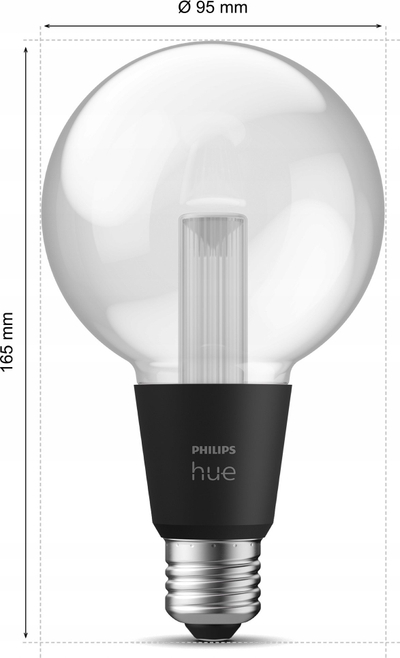 Llampë LED Philips Hue 929003151101, 16M ngjyra, smart, e bardhë