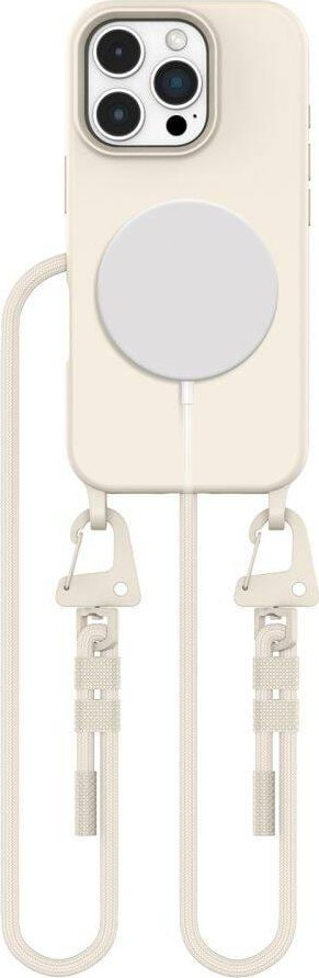 Mbulesë telefoni Tech-Protect Magnecklace për iPhone 16 Pro Max, MagSafe, me rrip, e zezë mat