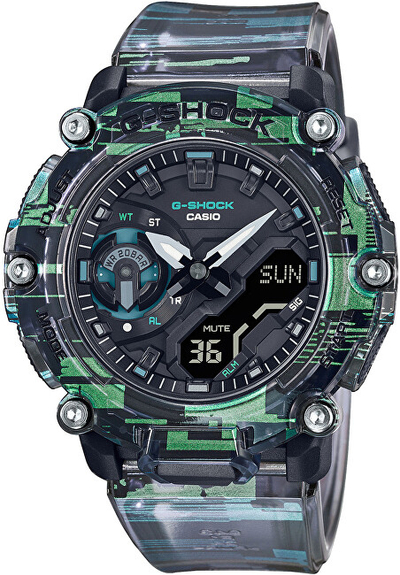 Orë për meshkuj Casio G-SHOCK GA-2200NN-1AER (633), e gjelbër